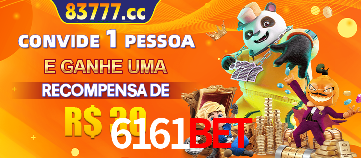 Banner institucional da 6161BET sobre parceria de marcas e criação de uma marca de excelência, apresentando os mascotes de jogos populares como o Fortune Tiger.