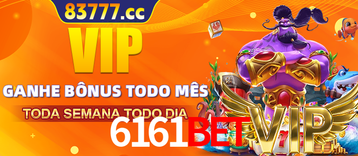 Banner promocional do 6161BET oferecendo 100% de recompensas adicionais contínuas para quem fizer o login diário (Daily sign-in), com um mascote de coelho.