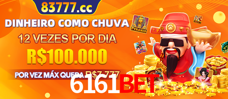 Banner do programa de recompensas Recomende para amigos do 6161BET, detalhando os bônus por convidar amigos, com prêmios que chegam a R$288.888.